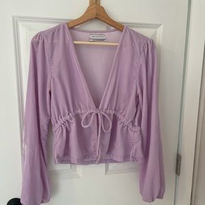 Velvet top from urban outfitters